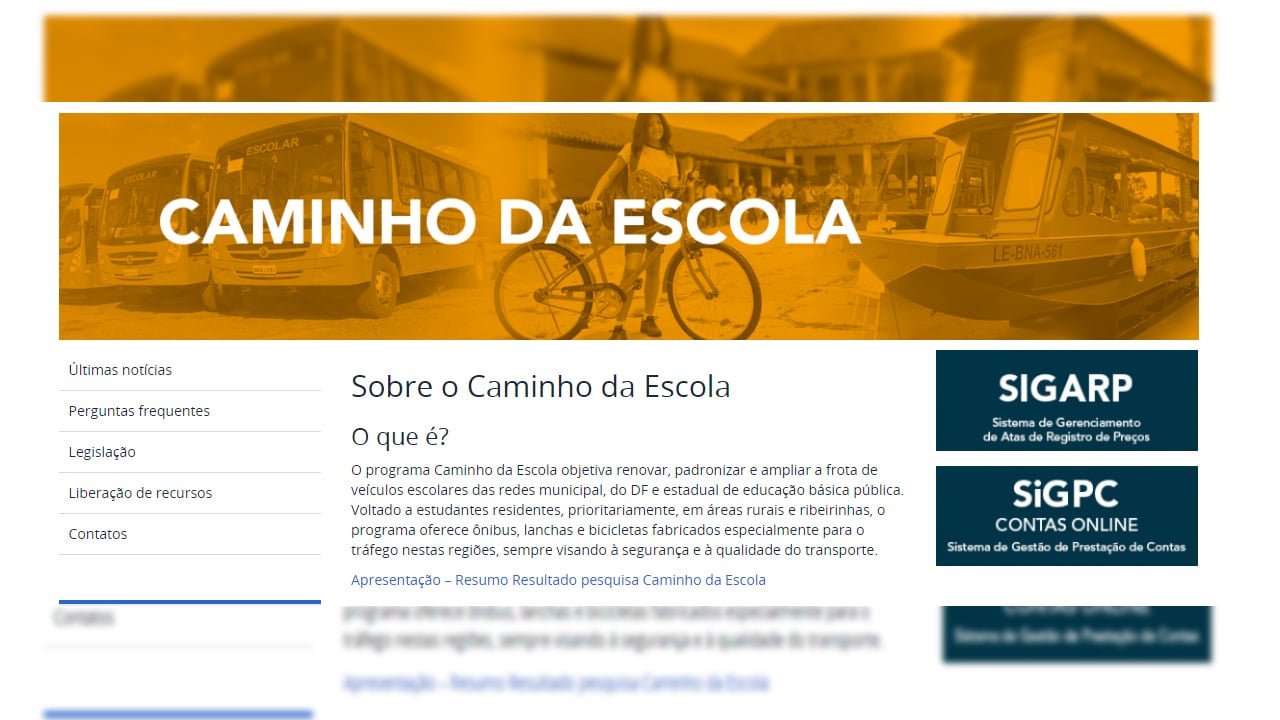 Caminho da escola