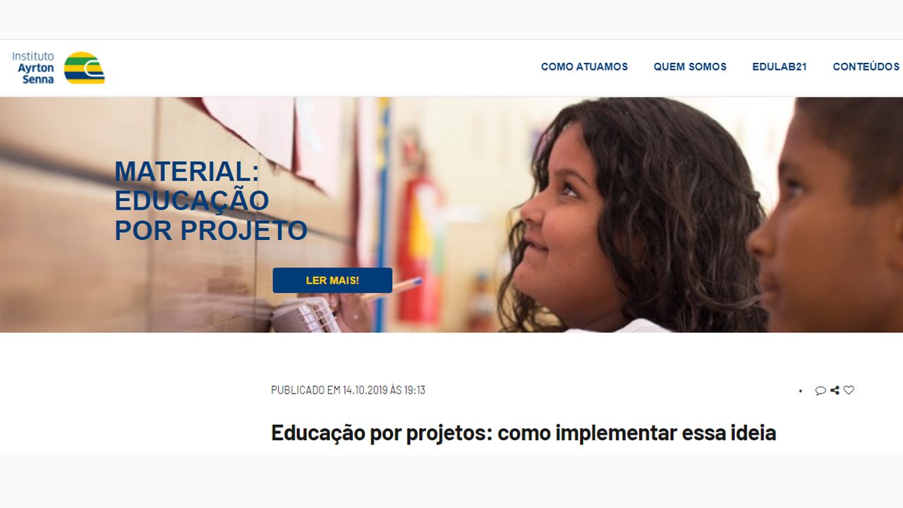 educação pro projetos como implementar