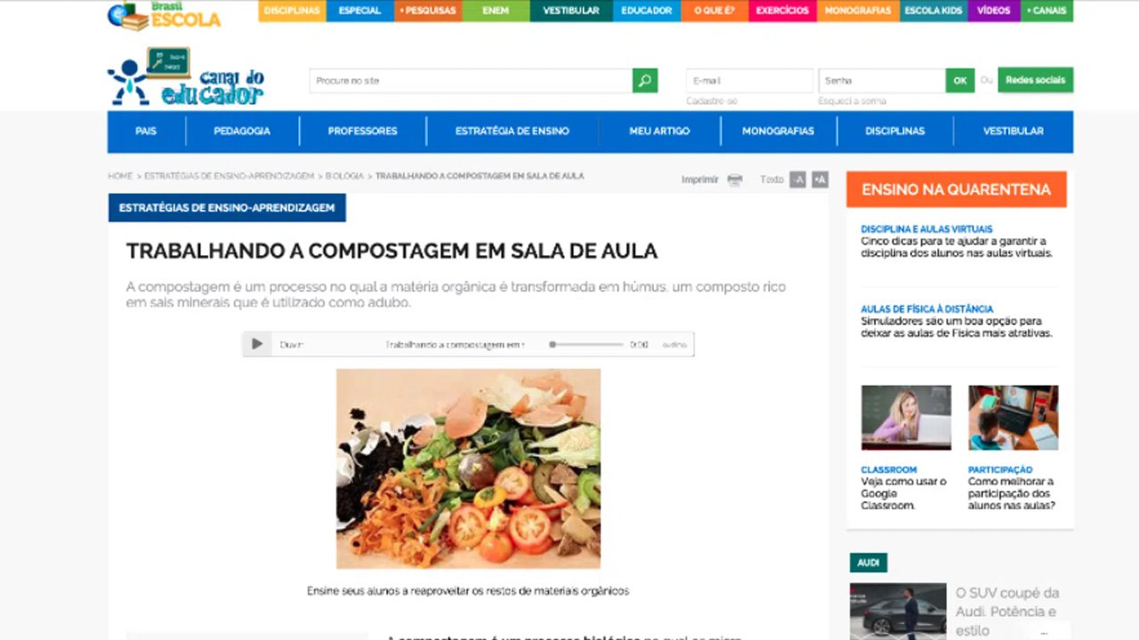 trabalhando com a compostagem
