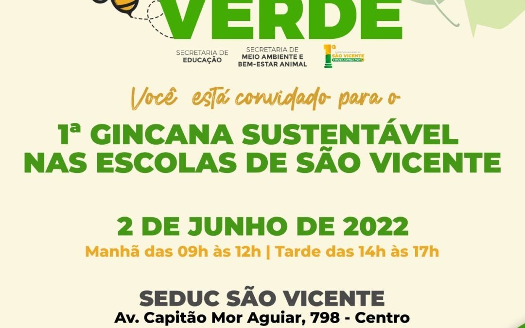 Saiu na Mídia: Com início nesta quarta-feira, Semana do Meio Ambiente terá gincana, oficinas e fórum infanto-juvenil em São Vicente